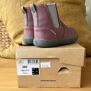 Old Soles Malva Kids Boots - Pink and Gray